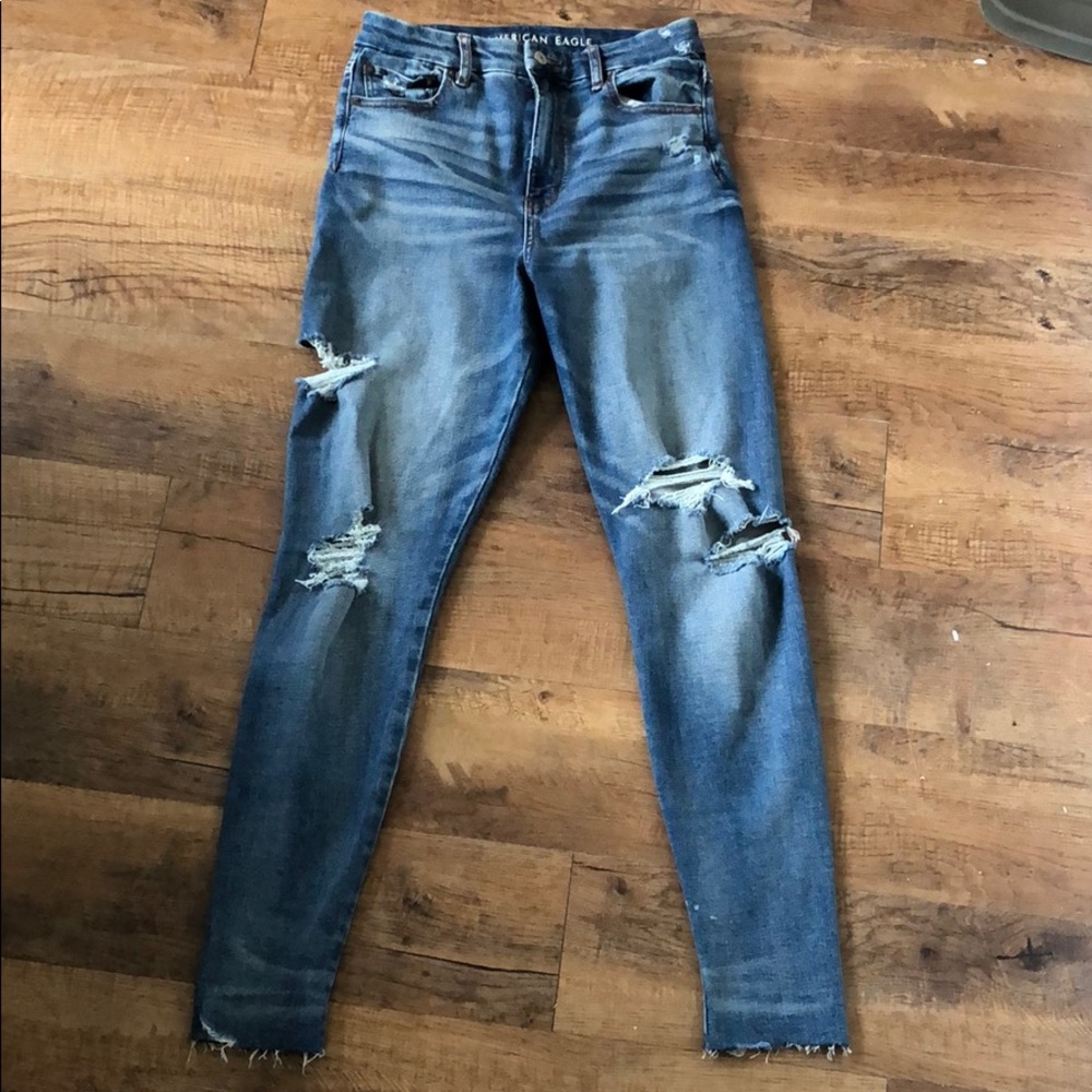 Curvy super high rise American Eagle jeans